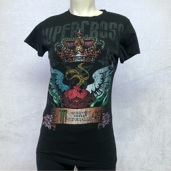 Monster Energy Tops - NWOT Monster Energy Supercross 2015 T-Shirt Size Small